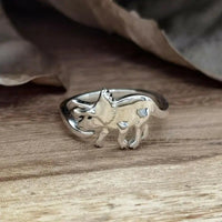 Bague Dinosaure Tricératops