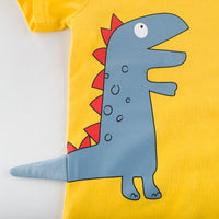 T-shirt Dinosaure Jaune