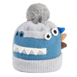 Bonnet Dinosaure Enfant Gris Bleu