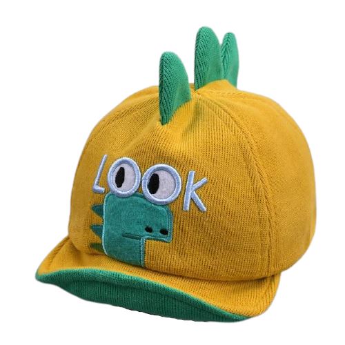 Casquette Dinosaure <br>Bébé</br> Look Jaune