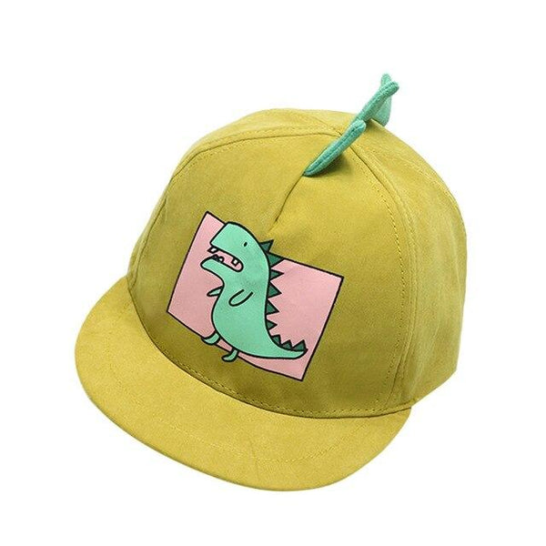 Casquette Dinosaure <br>T-Rex vert</br> Jaune