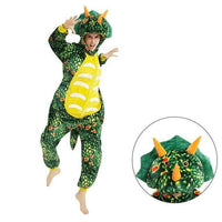 Pyjama Dinosaure <br>Tricératops Vert Foncé