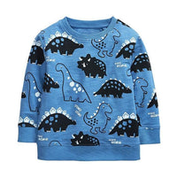 Pull Dinosaure Enfant Bleu Océan