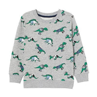 Pull Gris Dinosaure Enfant Football