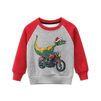 Pull Dinosaure <br>Enfant</br> T-Rex en moto