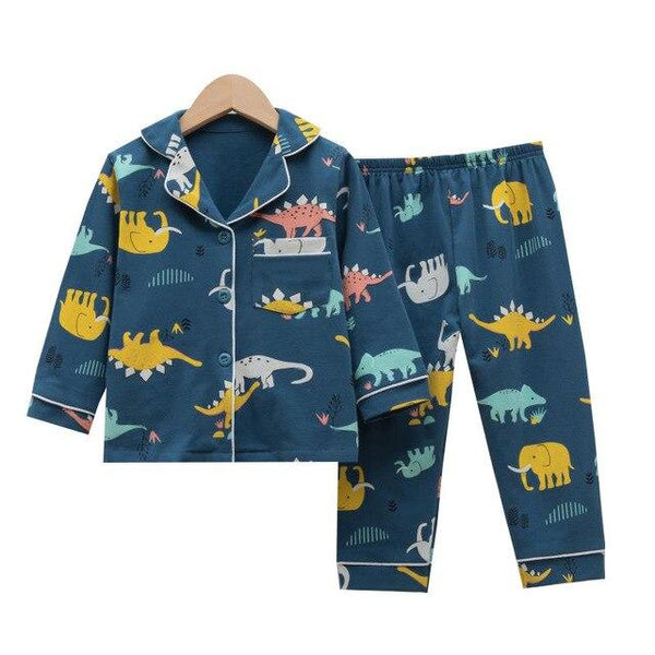 Pyjama Dinosaure <br>Enfant</br> Bleu Nuit