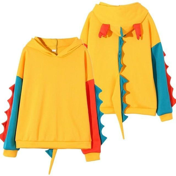 Sweat Dinosaure <br>Jaune</br>